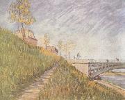 Vincent Van Gogh Banks of the Seine wtih the Pont de Clichy (nn04) Spain oil painting reproduction